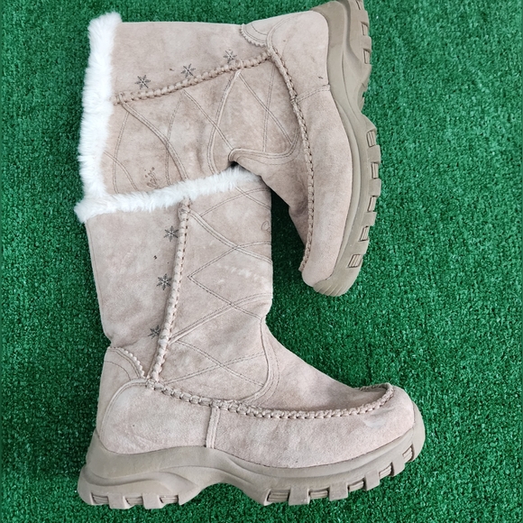 Cabela's hinsulate Insulation Women's Suede Fur Winter Boots Size 8D - Picture 7 of 8